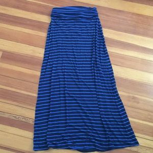 Blue J Crew Maxi Skirt